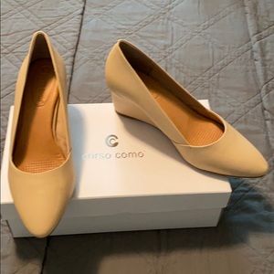 Corso Como wedge leather heels